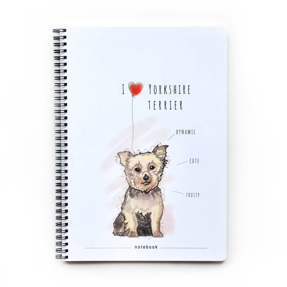 Yorkie Çizgili Defter (A4)
