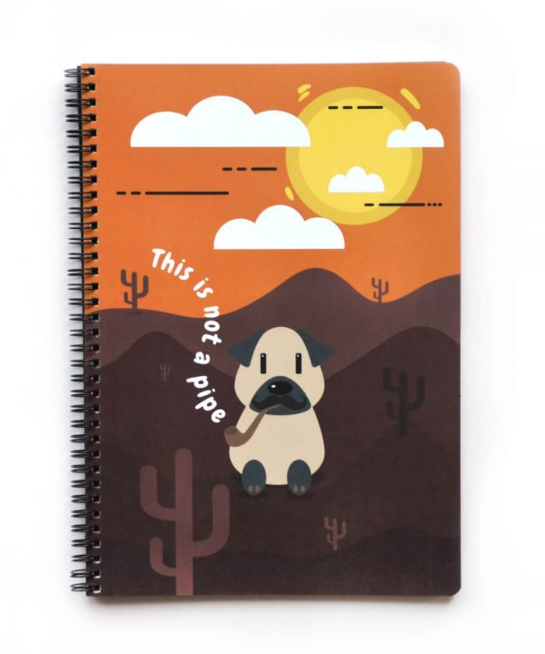 Pipe Pug Çizgili Defter (A4)