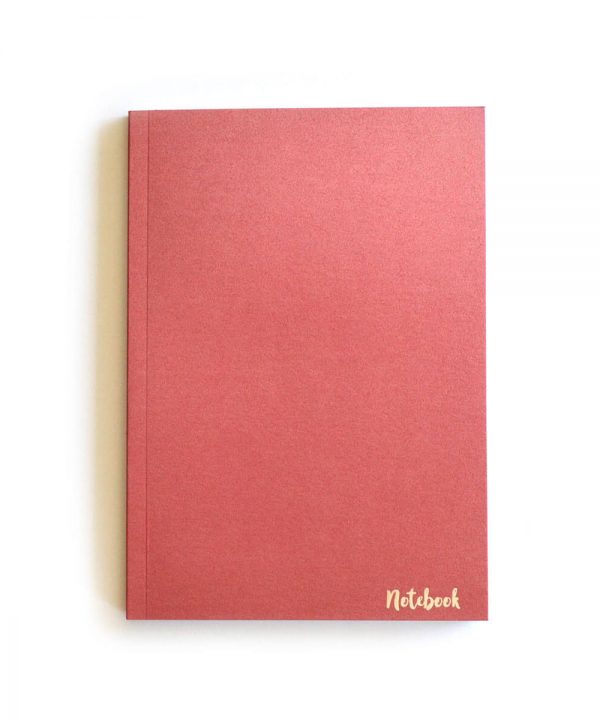 Sparkle Red Çizgisiz Defter (A5)