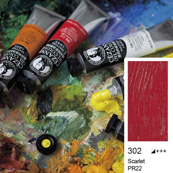 Scarlet 302 Cezanne Extra Fine 45 ml Yağlı Boya