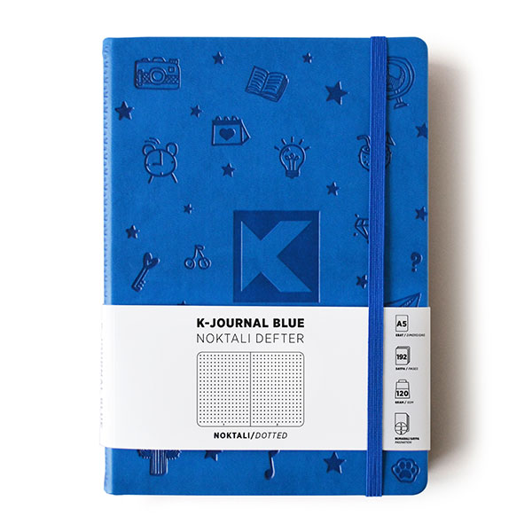 K-Journal Blue Noktalı Defter